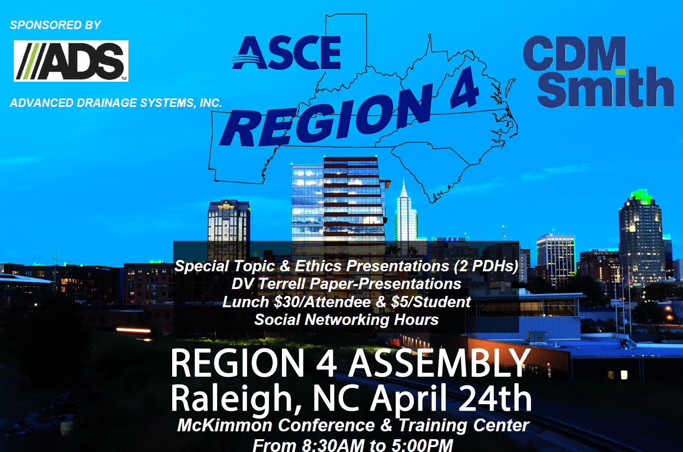 ASCE Region 4 registration flyer